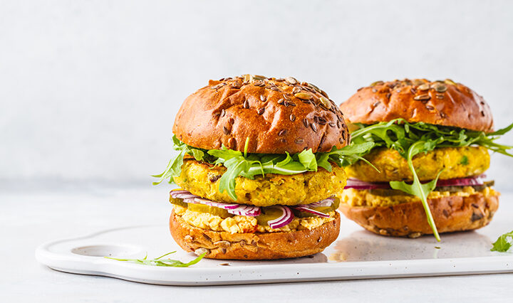 Vegan chickpeas burgers